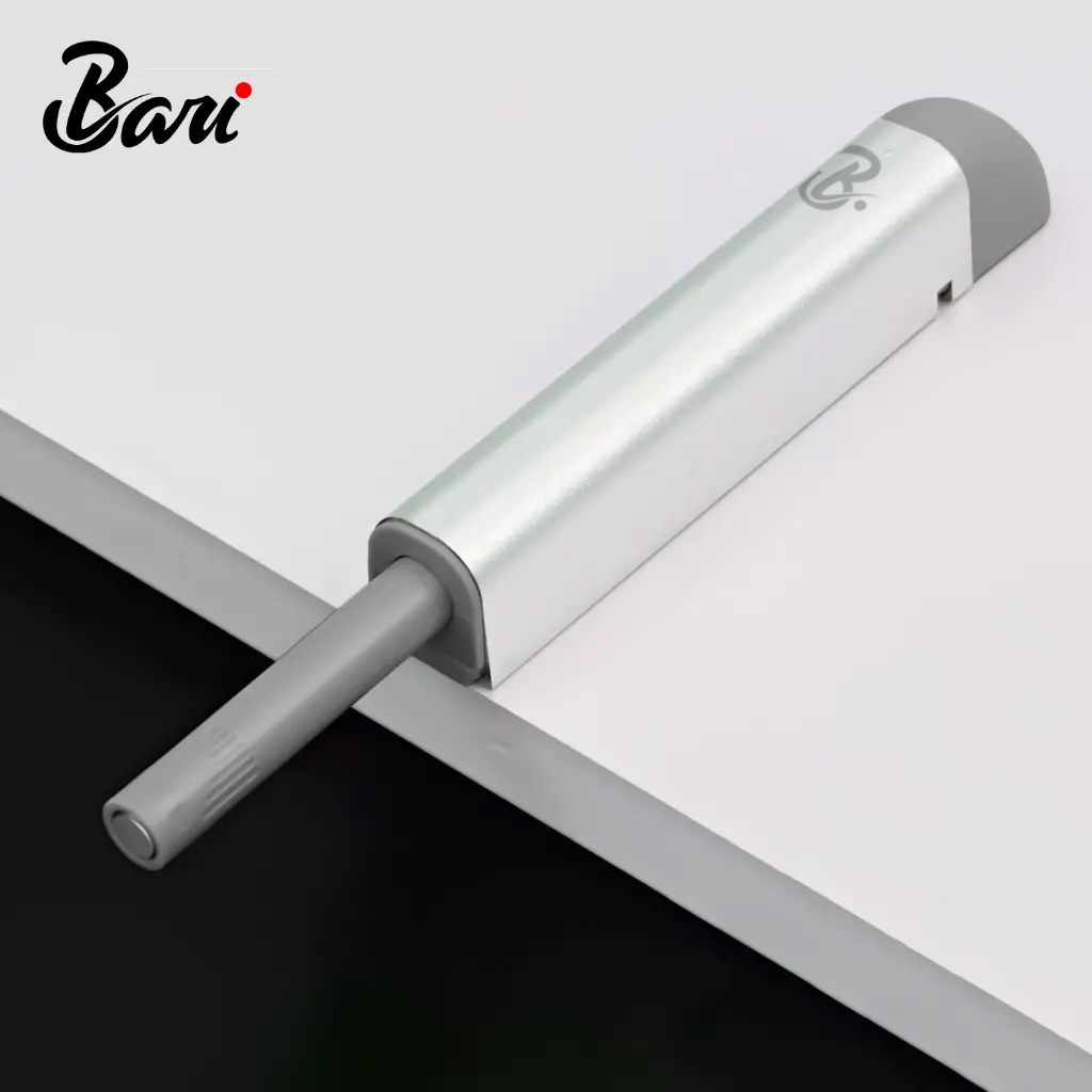 Sistema Push Open Superficial y Embutir Plateado