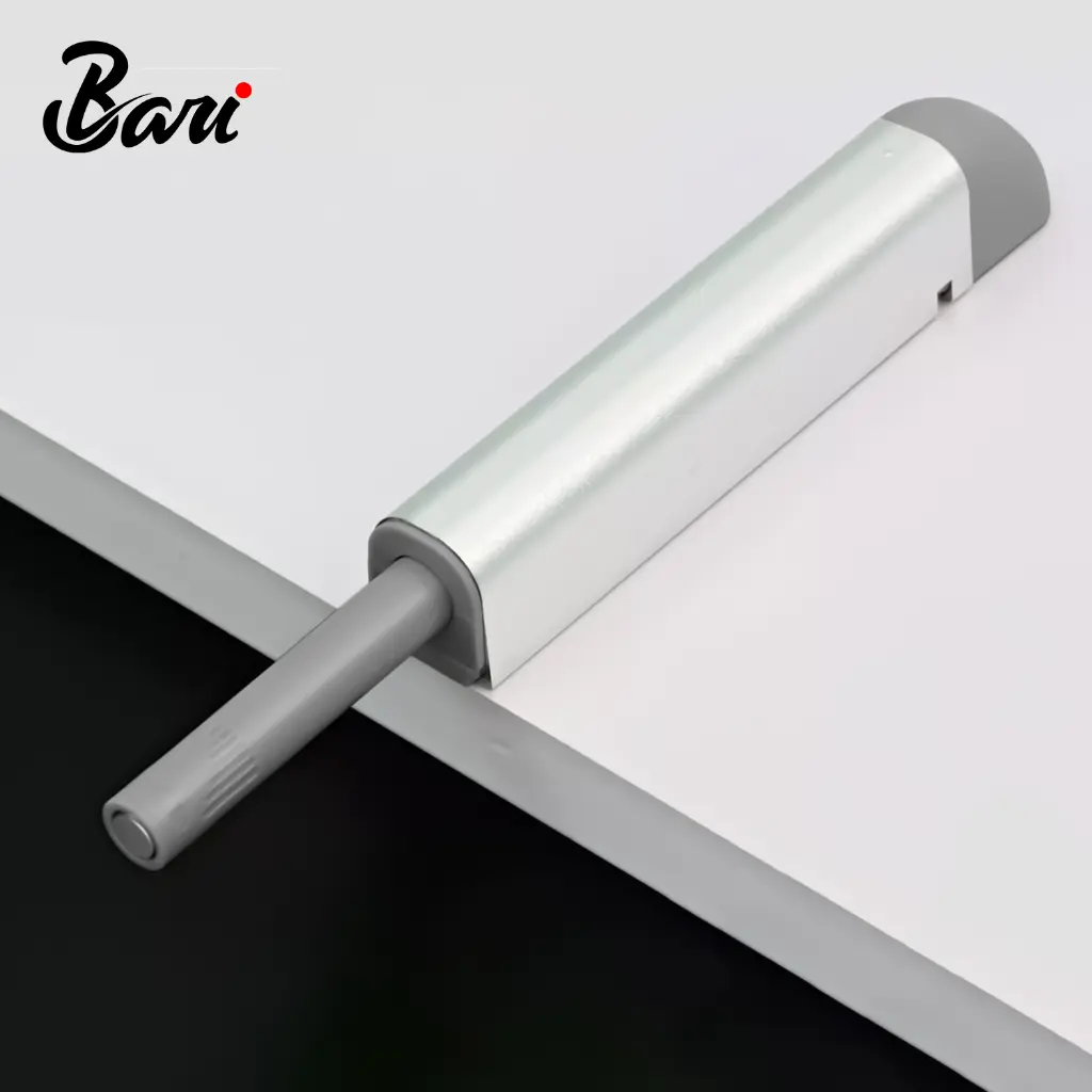 Sistema Push Open Superficial y Embutir Plateado