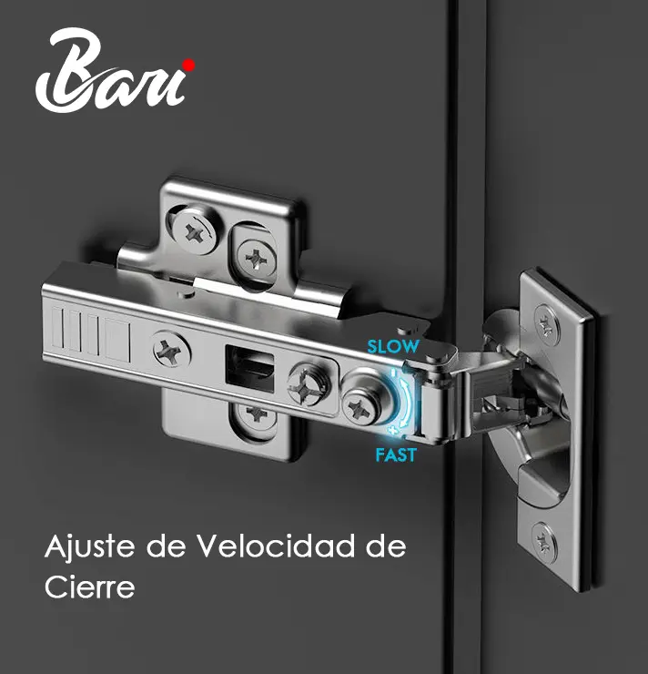 Bisagra recta con Freno y Clip 3D (Modelo A)