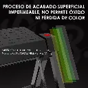 Escalera Plegable Negra de Tres Peldaños Para Puerta