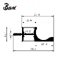[PER.04.10] Perfil Gola de Gabinete Aéreo Mate Para Cinta Led (1).webp