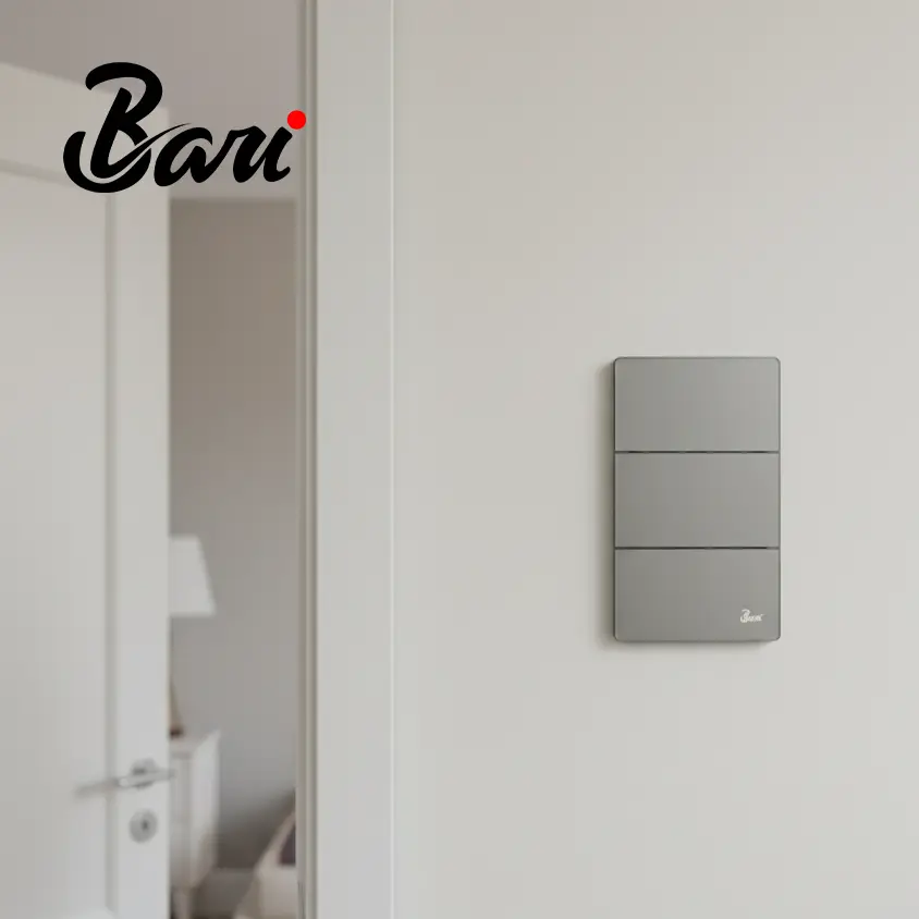 Interruptor Triple Serie Cenere