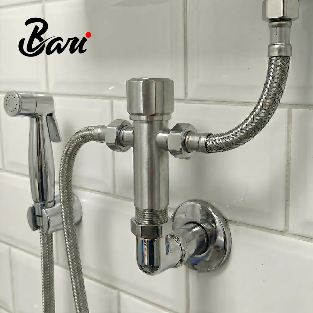 Llave de Arresto Doble de Acero Inoxidable Hembra