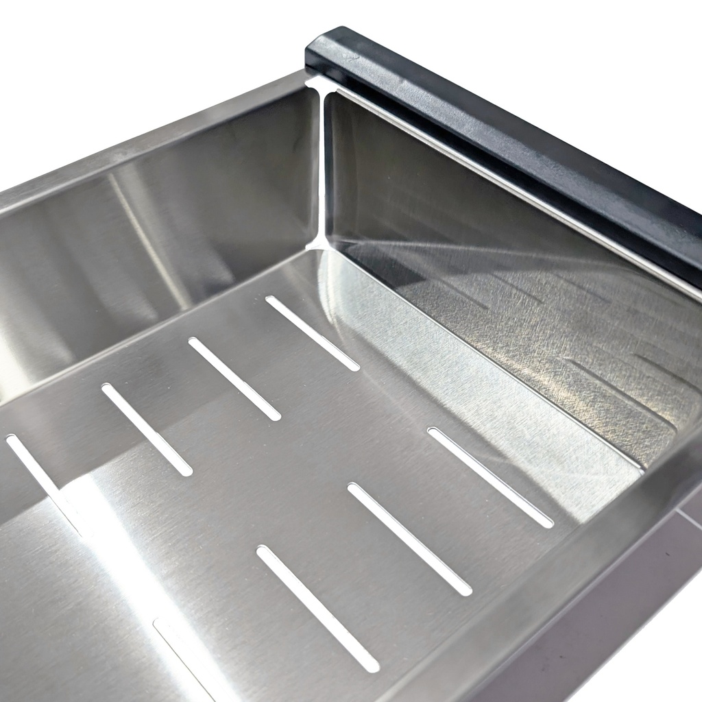 Escurridor de Vegetales de Acero Inoxidable 20x38 cm