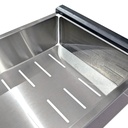 Escurridor de Vegetales de Acero Inoxidable 20x38 cm