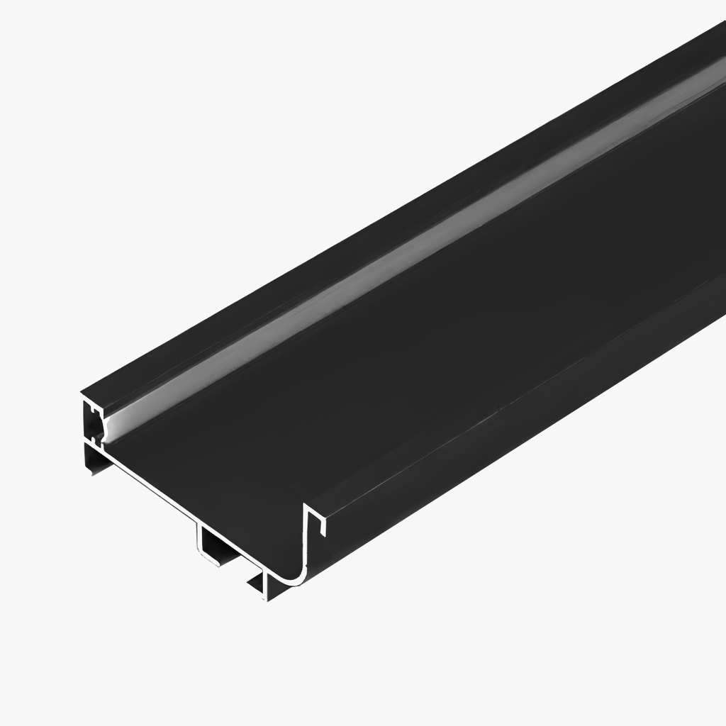 Perfil Gola Superior Negro con Cinta Led Integrada