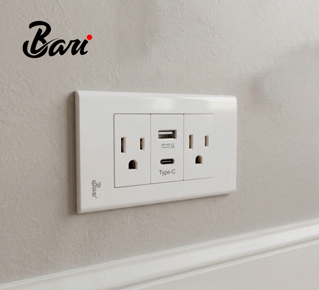 Toma Corriente Doble USB Serie Semplice