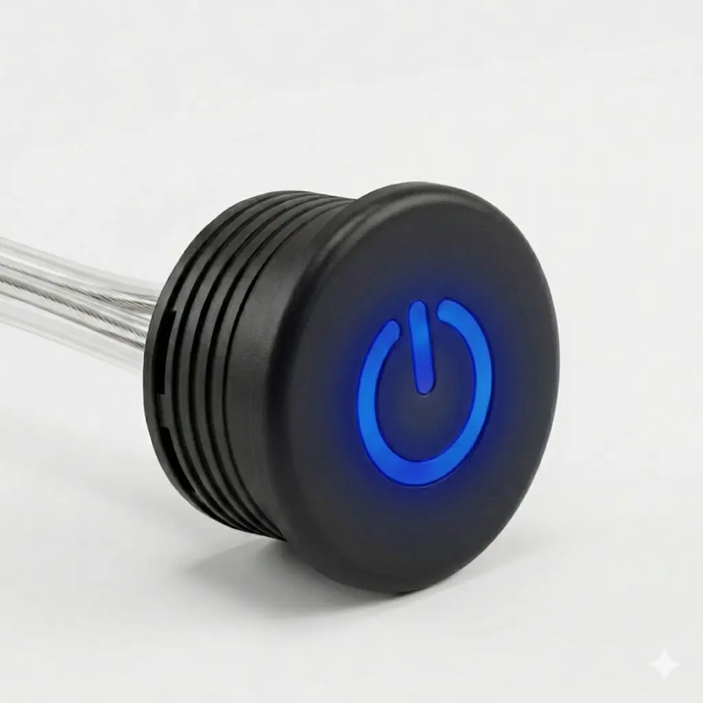 Interruptor con Sensor de Encendido Tactil Negro