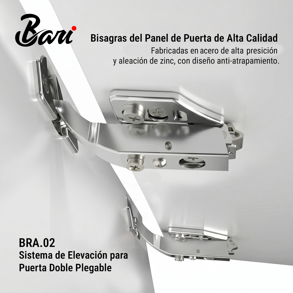 Sistema de Elevación para Puerta Doble Plegable Fuerza Pesada (H) Dark Grey