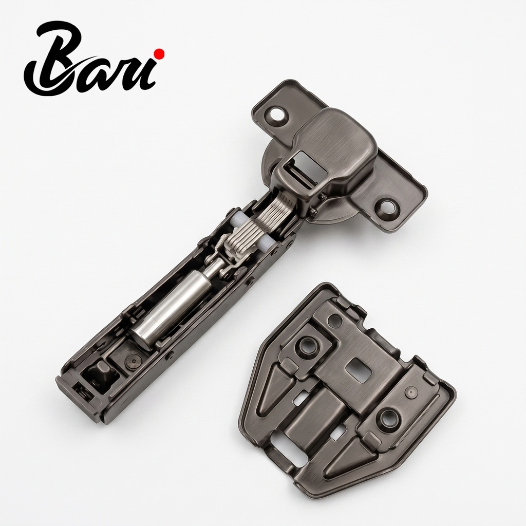 Bisagra de 35 mm de Ajuste 3D con Freno y Clip Negra