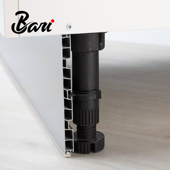 Pata Plastica Negra con Clip 15 a 18 cm ABS