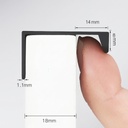 Perfil Tirador de Aluminio Tipo "L"
