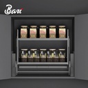Condimentero de Gabinete Aereo 90 cm Serie Cristallo Nero