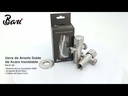 Llave de Arresto Doble de Acero Inoxidable Hembra