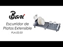 Escurridor de Platos Extensible Gris Pequeño