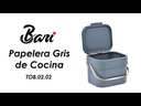 Papelera Gris de Cocina