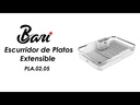 Escurridor de Platos Blanco Extensible