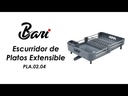 Escurridor de Platos Gris Extensible