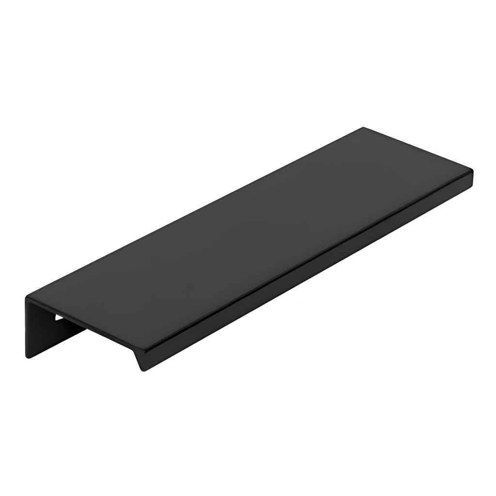 Tirador de Aluminio en L Negro 12 cm