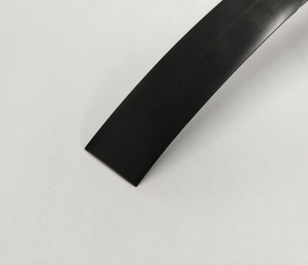 Tapacanto de PVC Negro Plata Alto Brillo