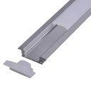Perfil de Aluminio para Luz Led Embutir 3 metros