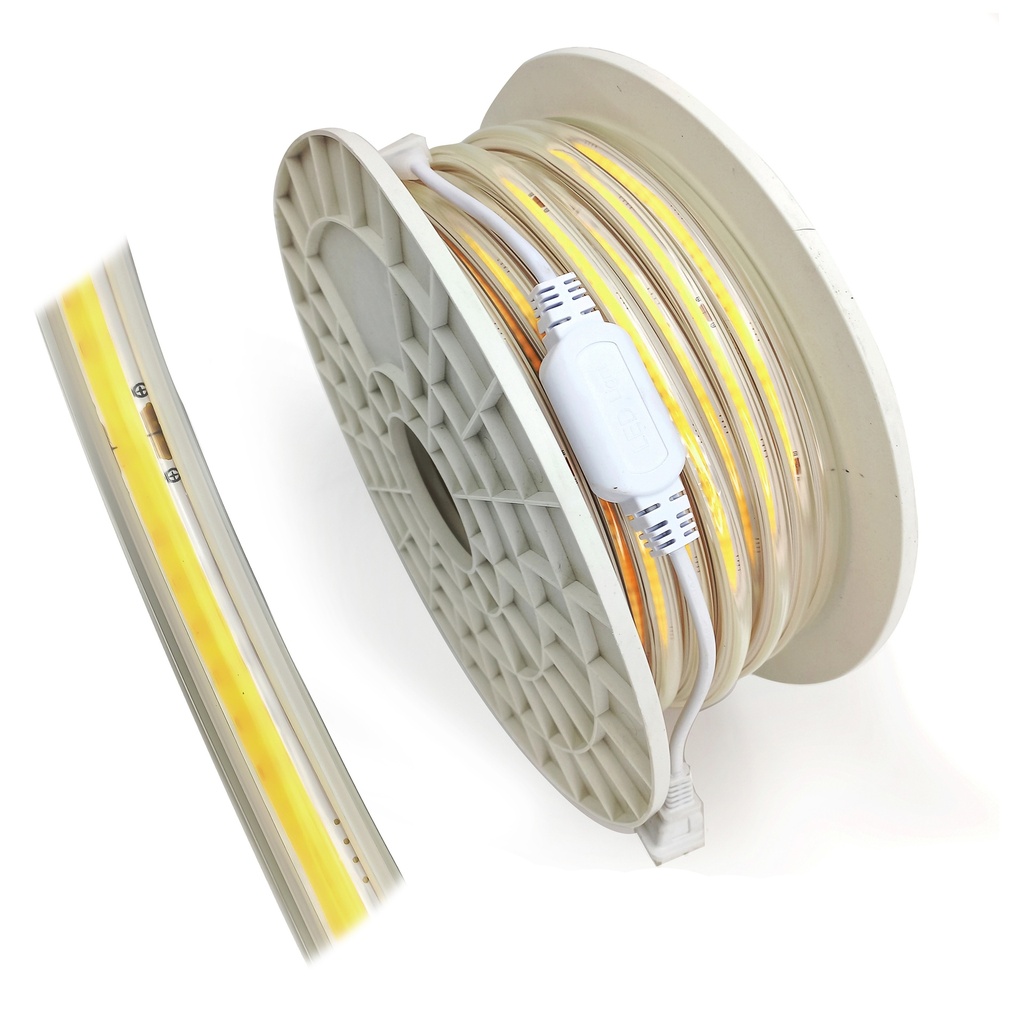 Cinta LED COB 110v Blanco Rollo de 50 Metros