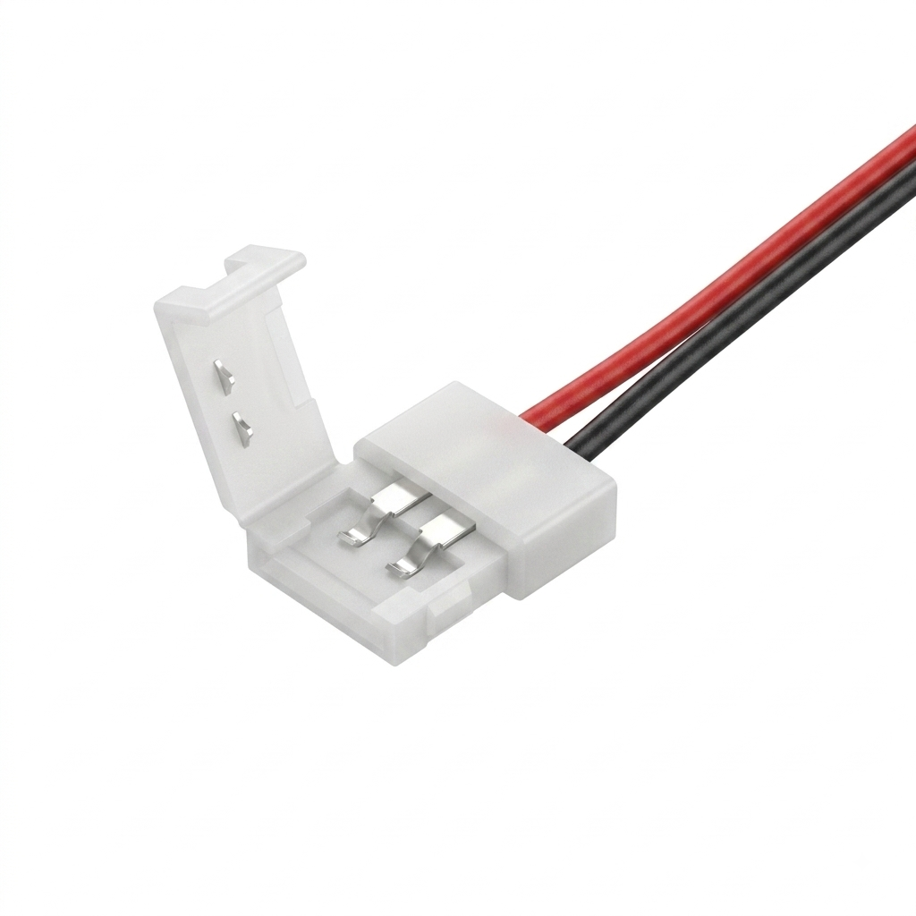 Union (Cinta-Cable) Con cable para cinta LED de un color (100 PCS)