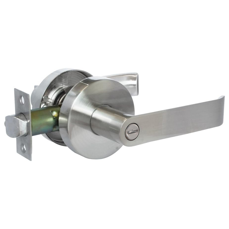 Cerradura de Palanca Plana Brushed Baño