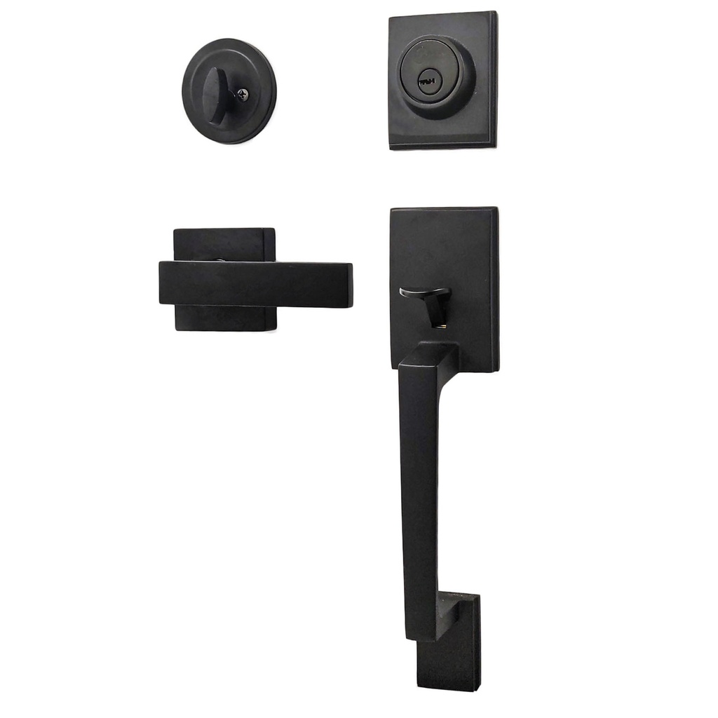 Cerradura Residencial Negro Mate