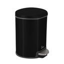 Papelera Negra de Pedal con Freno 5L