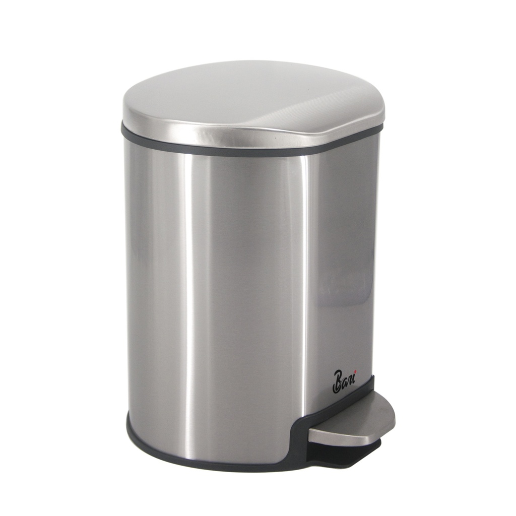 Papelera Brushed de Pedal con Freno 12L