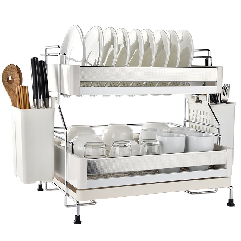 Escurridor de Platos de Acero Inoxidable 47 cm