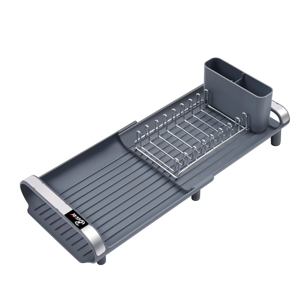 Escurridor de Platos Extensible Gris Pequeño