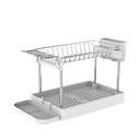 Escurridor de Platos Blanco Dos Niveles