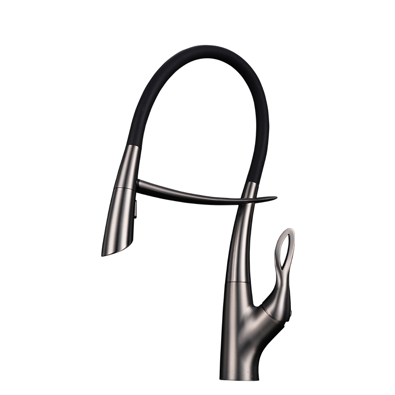 Grifería Para Fregadero Airone Gunmetal Black