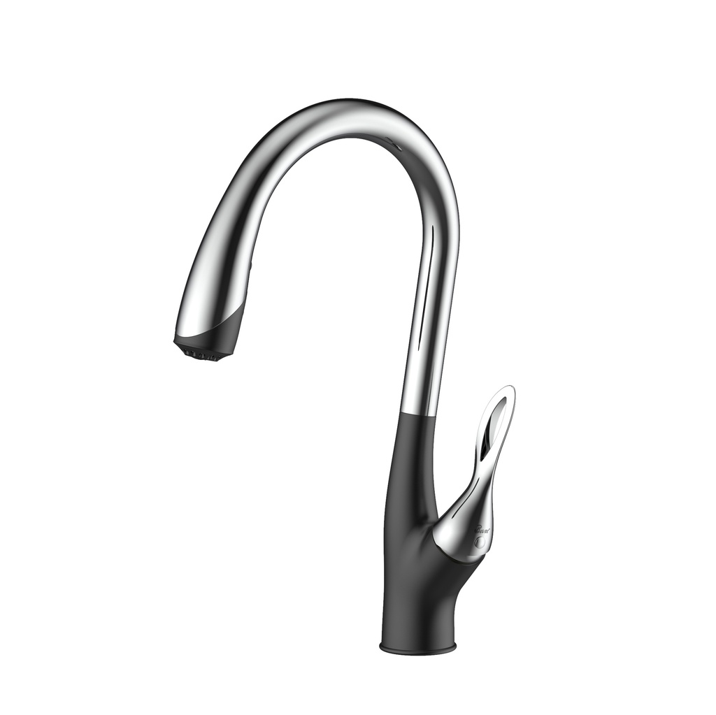 Grifería Para Fregadero Elisea Chrome and Black Body