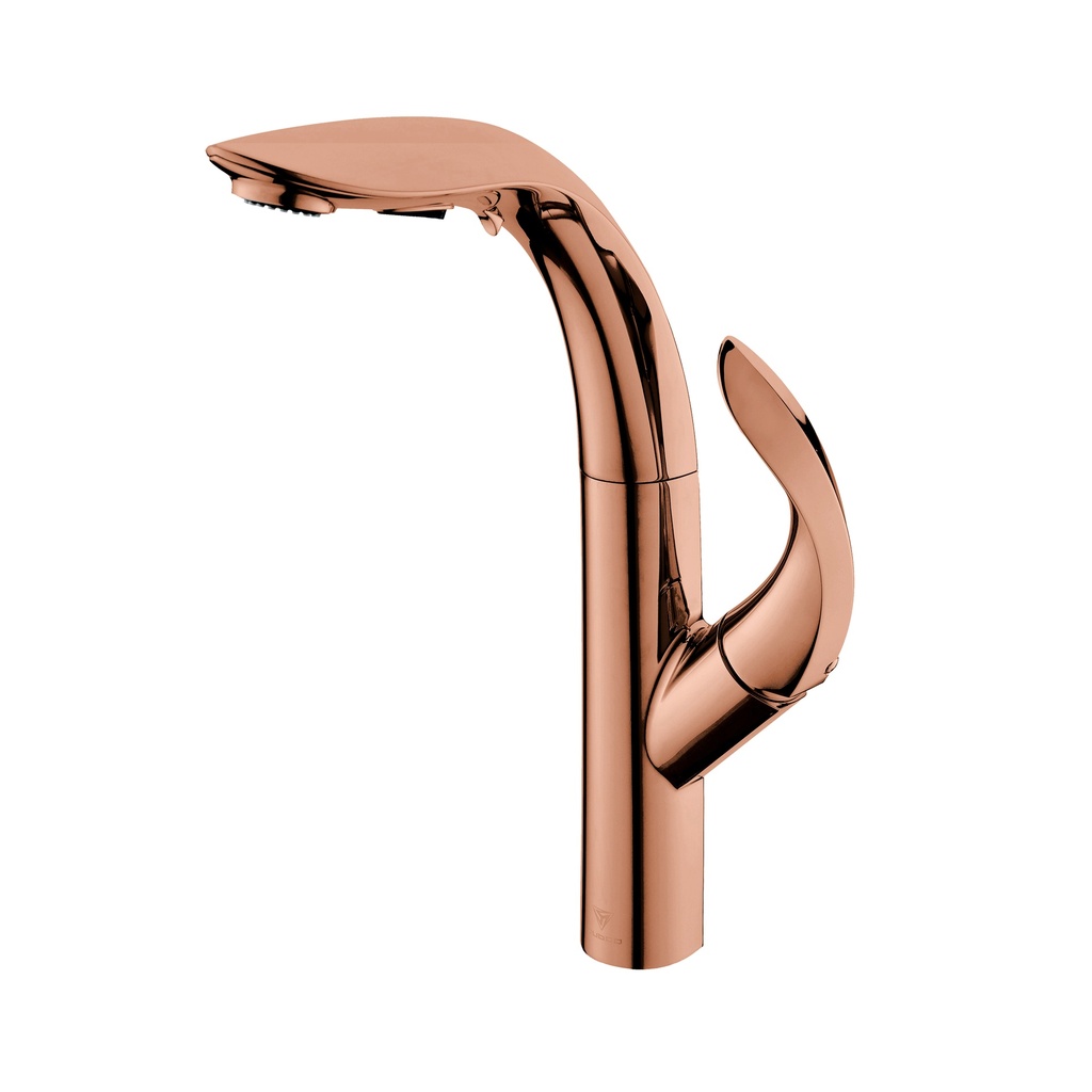 Griferia de Lavamano Foglia Rose Gold