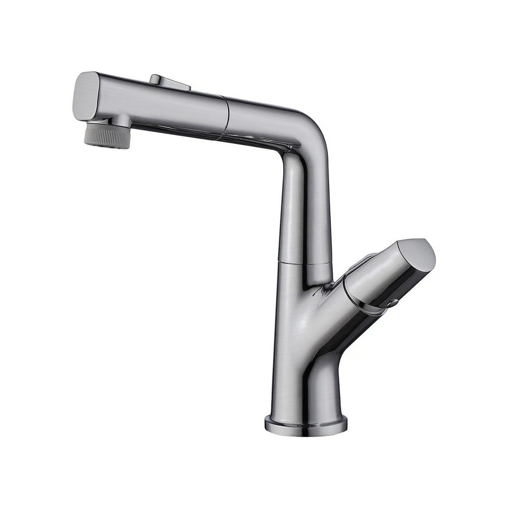 Grifería de Lavamano Grezzo Brush Nickel