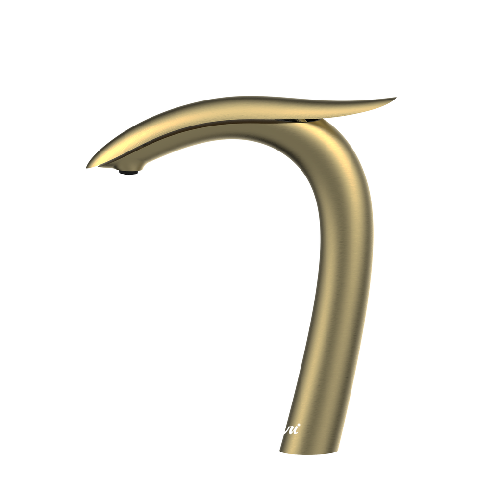Griferia de Lavamano Draco 29 cm Brush Gold