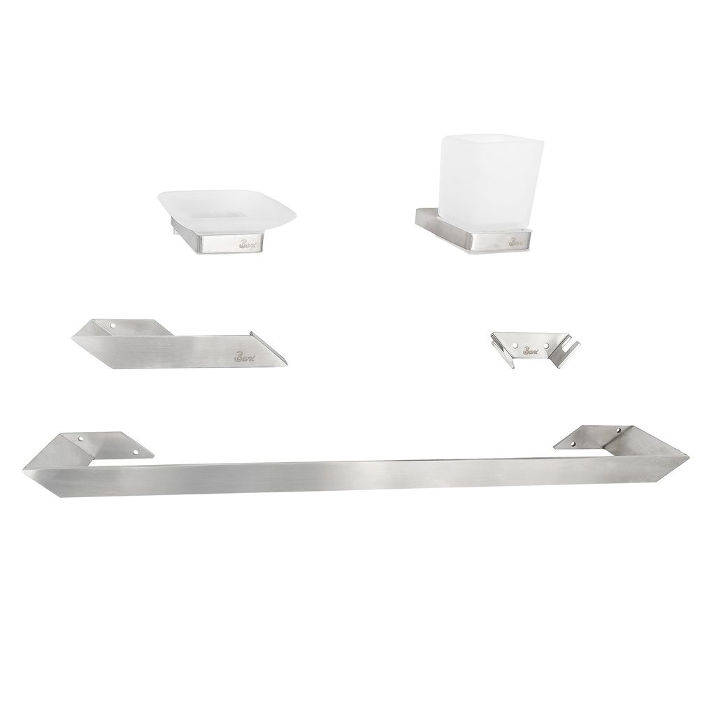 Accesorios de Baño 5 Pcs Brush Nickel