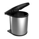 Papelera para empotrar de acero inoxidable 12 L