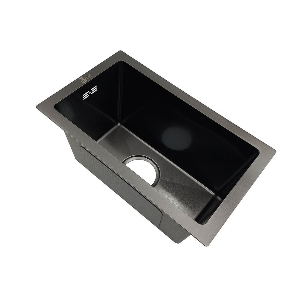 Fregadero Lava Copa Bajo Tope 26x43x22 Negro