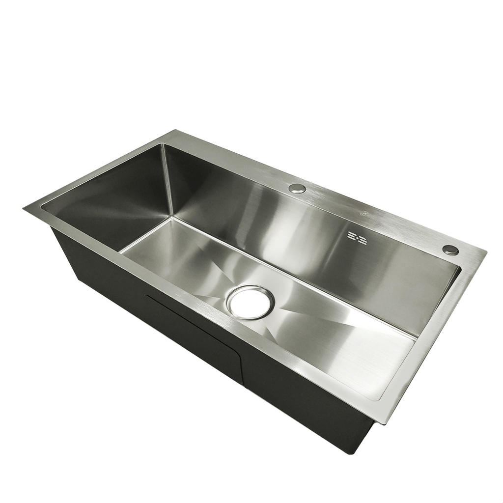 Fregadero Una Tina Acero Inoxidable Sobre Tope 82x45x22