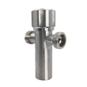 Llave de Arresto Doble de Acero Inoxidable Hembra