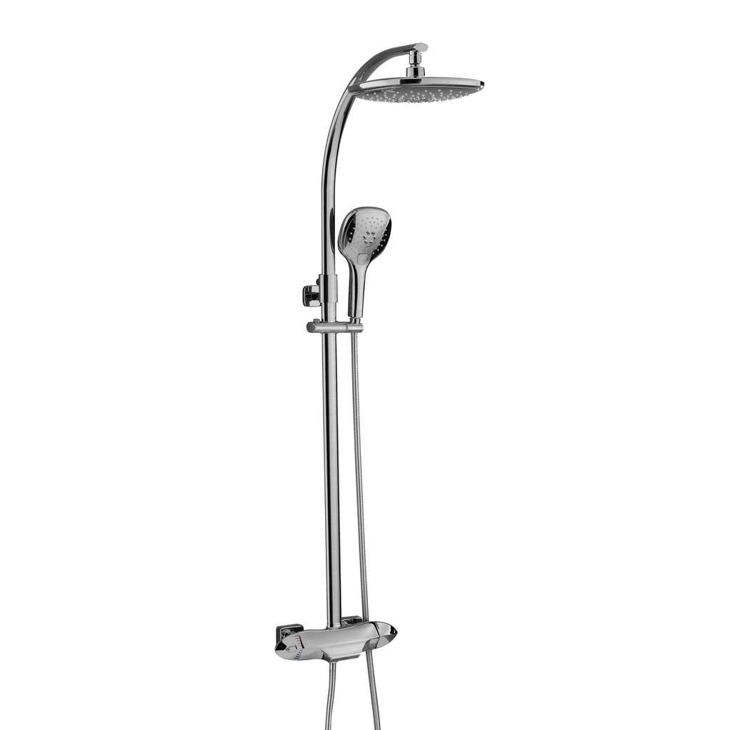 Set de Ducha Foglia Chrome