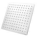 Ducha de Baño Ultrafino de Alta Presión Cromado Cuadrado 25 cm 
