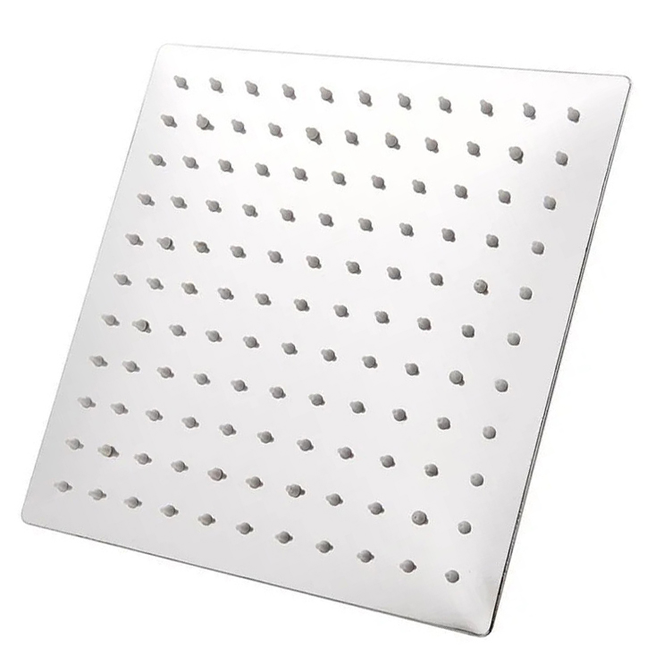 Ducha de Baño Ultrafino de Alta Presión Cromado Cuadrado 20 cm 