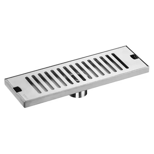 Drenaje de Piso Rectangular con Rejilla en Acero Inoxidable de 20 cm