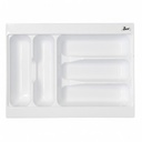 Cubertero Blanco Plástico ABS Módulo 40 cm