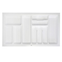 Cubertero Blanco Plástico ABS Módulo 90 cm